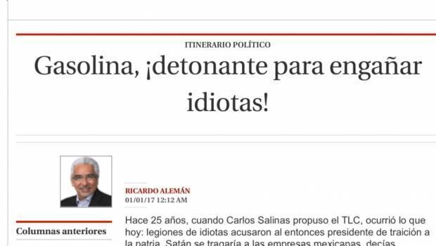 Ricardo Alemán Se vale opinar, pero las ofensas no. Que no se quejen los medios si la gente los rechaza