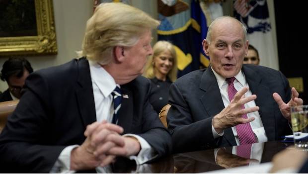 Donald Trump y John Kelly Donald Trump y John Kelly, secretario de Seguridad Nacional