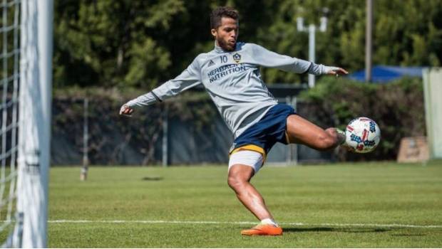 El talentoso ariete durante un entrenamiento