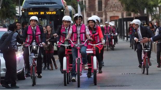 Regresan bicibuses al Centro Histórico de la Ciudad de México