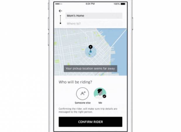 Uber formaliza los viajes para tu familia y amigos
