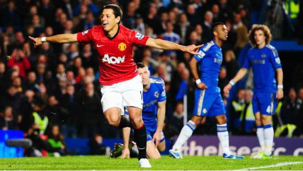 Javier Hernández marcó 59 goles con los Red Devils 