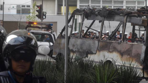 Violencia por operativo en Tláhuac.