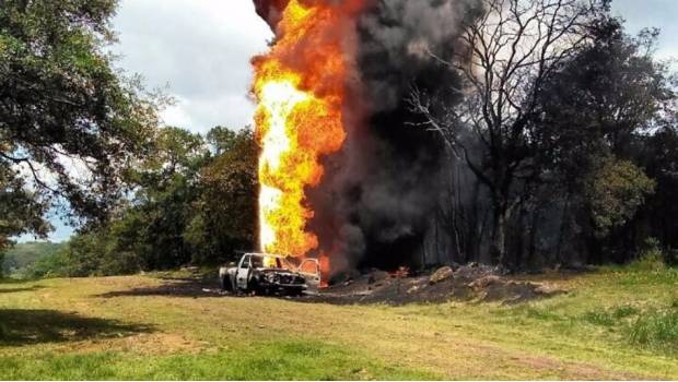 Explosión de ducto en Santiago Tulantepec