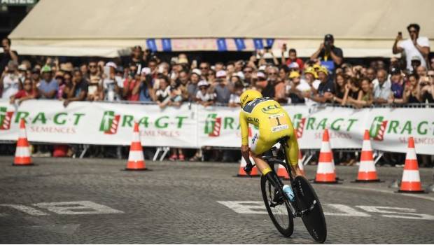 Chris Froome durante la travesía.