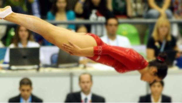 Salto de trampolín en los Panamericanos de Guadalajara 2011.