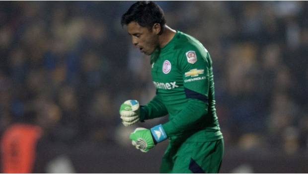 Talavera celebra gol de Toluca.