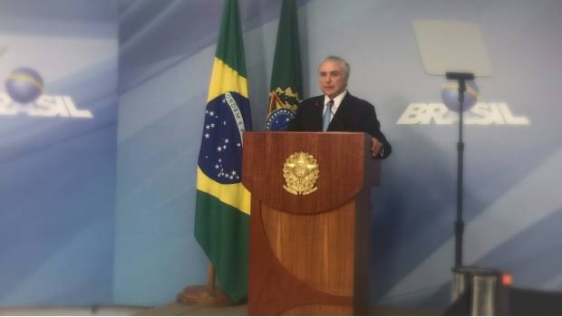 Michel Temer, presidente de Brasil