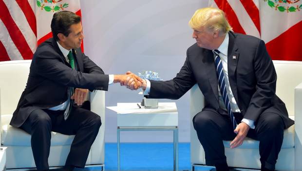 Enrique Peña Nieto y Donald Trump.