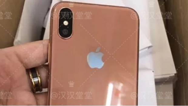 El iPhone 8 en un supuesto color "cobre dorado".