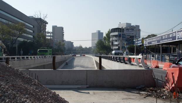 Túnel Mixcoac. No estará listo este 10 de agosto.