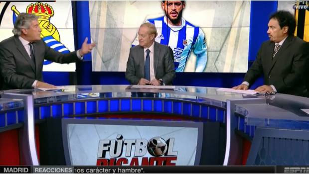 El panel de Futbol Picante se incendió.