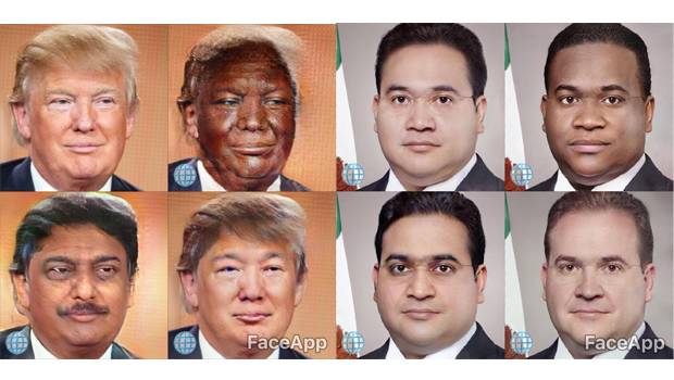 Donald Trump y Javier Duarte a través de los nuevos filtros de FaceApp.