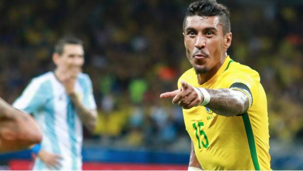 Paulinho con el combinado brasileño.