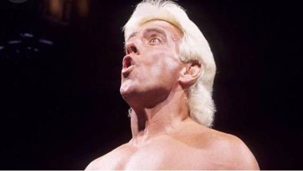 Ric Flair en su época de luchador.