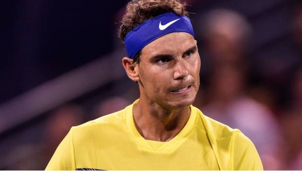 Nadal durante el Abierto de Canadá.