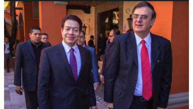 Marcelo Ebrard y  Mario Delgado