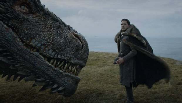 Jon Snow y Drogon