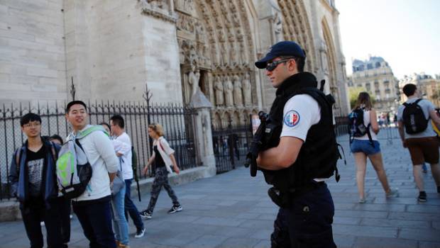 Catedral de Notre Dame de París. Seguridad por temor a atentado terrorista.