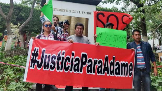 Protesta por homicidio de Salvador Adame. 