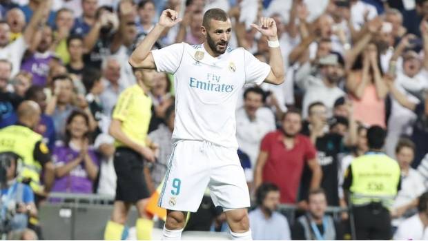 Karim Benzema marcó el segundo para el Madrid 