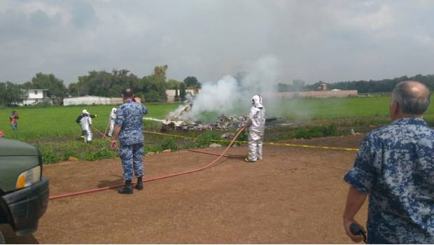 Accidente aéreo con aviones militares en Santa Lucía