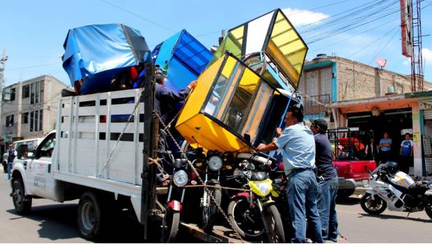 Operativo contra Mototaxis en Xochimilco.