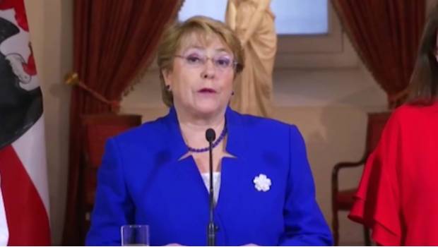 Michelle Bachelet, presidenta de Chile. 