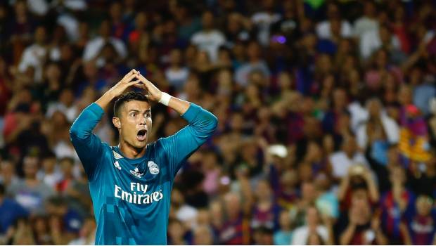 Cristiano Ronaldo fue expulsado en el partido de ida de la Supercopa de España 