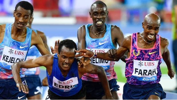 Mo Farah ganó los 5.000 metros en un cierre de antología 