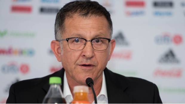 Juan Carlos Osorio durante la conferencia de prensa.