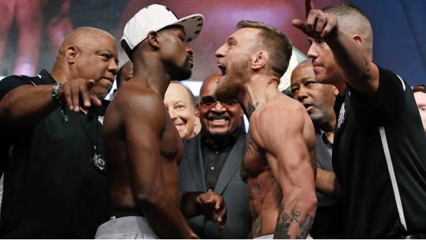 MgGregor y Mayweather se vieron las caras por última vez antes de la gran pelea 