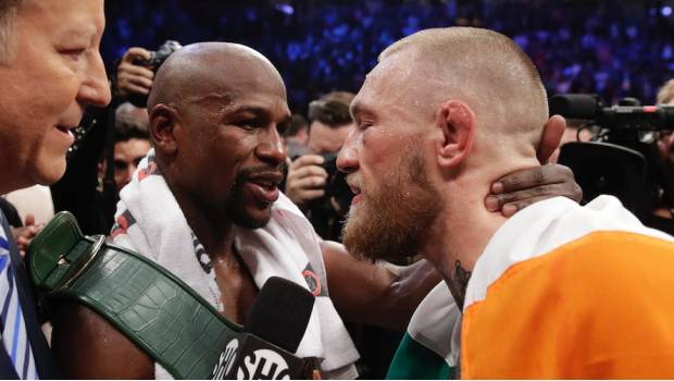 Mayweather elogió a McGregor por sus agallas. 