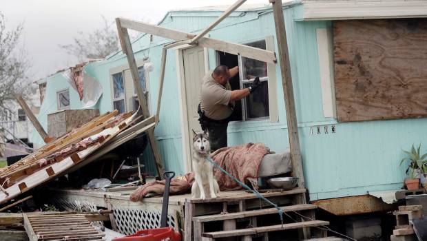 Daños en Texas por Harvey. Solidaridad de México.