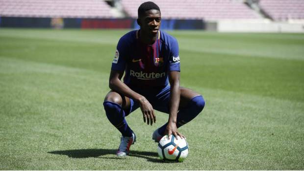 Ousmane Dembelé en su nueva casa.