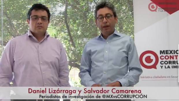 Los periodistas Daniel Lizárraga y Salvador Camarena integran el equipo de Mexicanos Contra la Corrupción y la Impunidad.