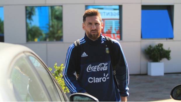 Messi y la Selección de Argentina ya están en Uruguay 