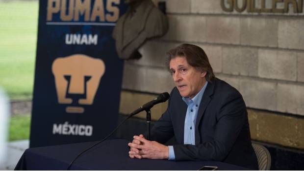 Sergio Egea en conferencia de prensa.