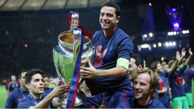 Xavi fue multicampeón con el conjunto catalán 