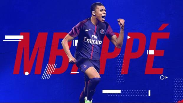 Kylian Mbappé con su nueva indumentaria.