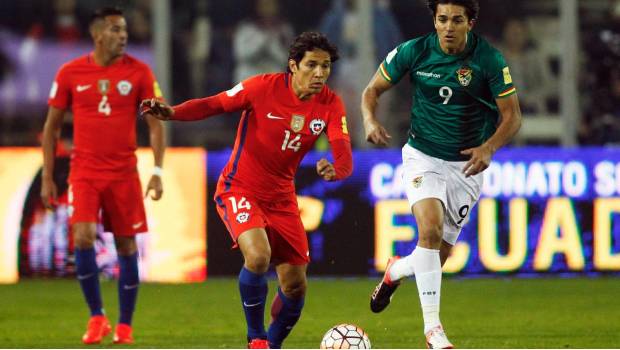 Matías Fernández con La Roja.