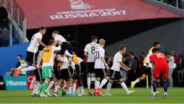 Alemania al ganar la Confederaciones de julio.