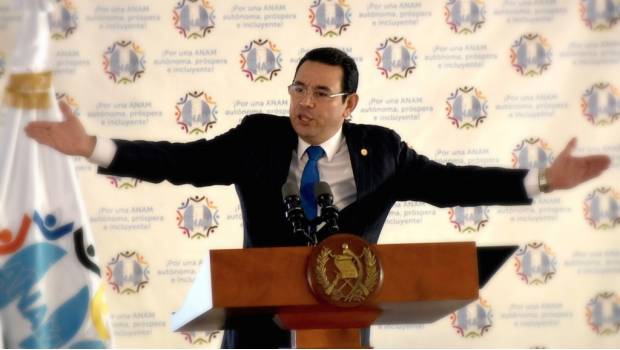 Jimmy Morales, presidente de Guatemala