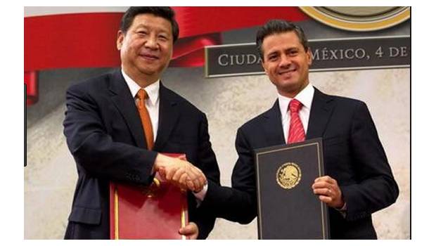 Enrique Peña Nieto y Xi Jinping