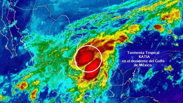 Tormenta tropical 'Katia' entraría a Veracruz como huracán.