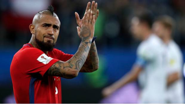 Arturo Vidal en Copa Confederaciones.