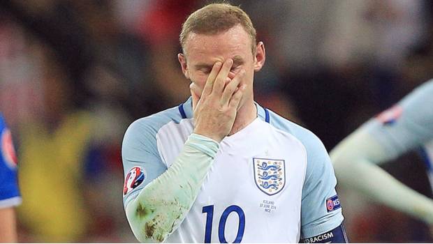 Rooney en su paso con Inglaterra.