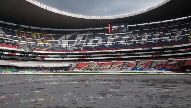 Estadio Azteca previo a juego Eliminatorio.