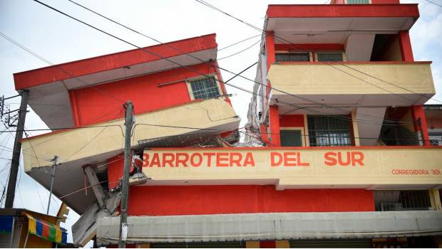 Sismo afecta hotel en Matías Romero, Oaxaca