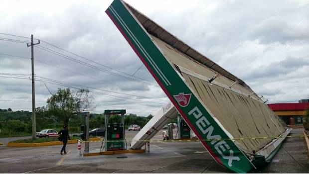 Daños causados por el huracán Katia en Veracruz.